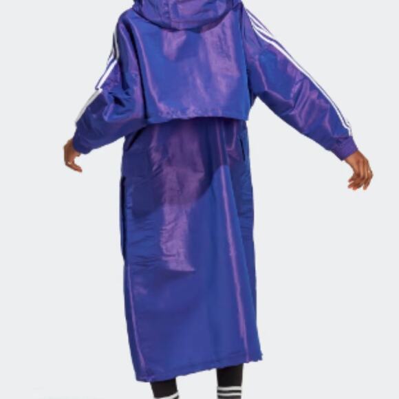 adidas Always Original Windbreaker Purple L - Picture 9 of 11